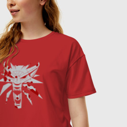 Женская футболка хлопок Oversize Witcher 3 - фото 2