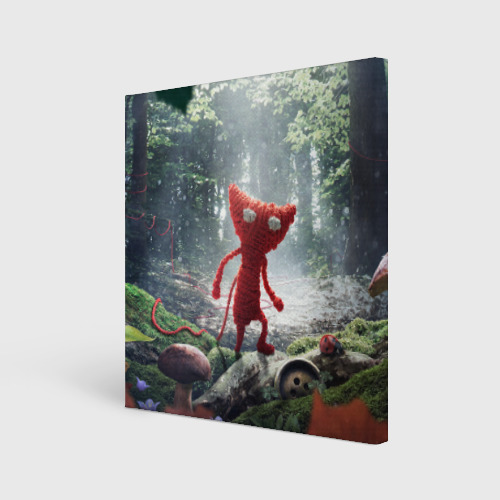 Холст квадратный Unravel, цвет 3D печать