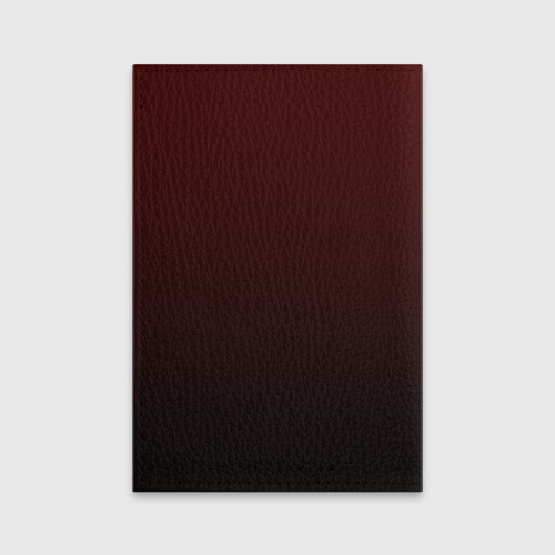 Обложка для паспорта матовая кожа Дед Мороз рокер, цвет черный - фото 2