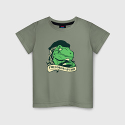 Детская футболка хлопок Philosoraptor