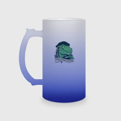 Кружка пивная матовое стекло Philosoraptor