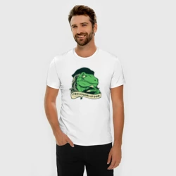 Мужская футболка хлопок Slim Philosoraptor - фото 2