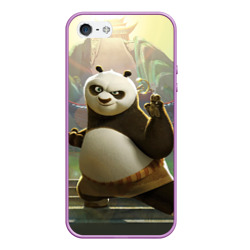 Чехол для iPhone 5/5S матовый Кунг фу панда