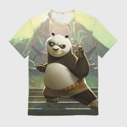 Мужская футболка 3D Кунг фу панда