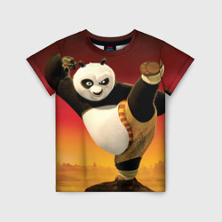 Детская футболка 3D Кунг фу панда