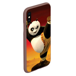 Чехол для iPhone XS Max матовый Кунг фу панда - фото 2