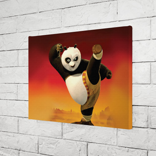Холст прямоугольный Кунг фу панда, цвет 3D печать - фото 3