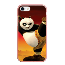 Чехол для iPhone 7/8 матовый Кунг фу панда