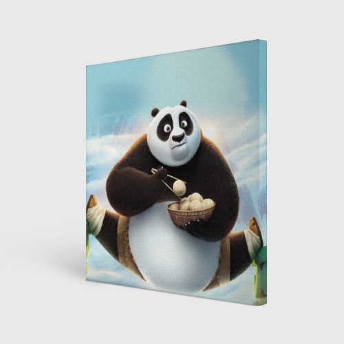Холст квадратный Кунг фу панда, цвет 3D печать