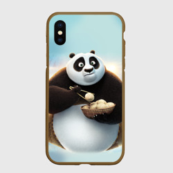 Чехол для iPhone XS Max матовый Кунг фу панда