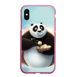Чехол для iPhone XS Max матовый Кунг фу панда