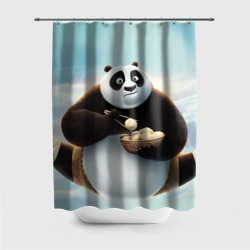 Штора 3D для ванной Кунг фу панда