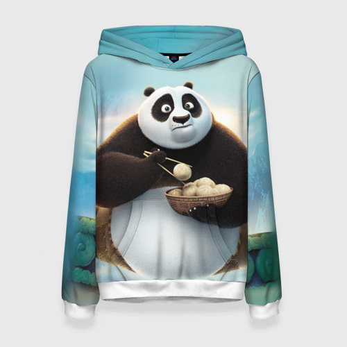 Женская толстовка 3D Кунг фу панда, цвет 3D печать