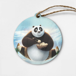 Деревянная игрушка круг Кунг фу панда