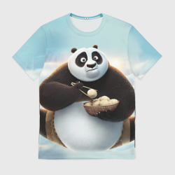 Мужская футболка 3D Кунг фу панда