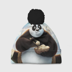 Шапка 3D c помпоном Кунг фу панда