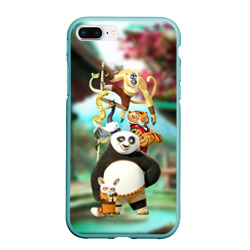 Чехол для iPhone 7Plus/8 Plus матовый Кунг фу панда