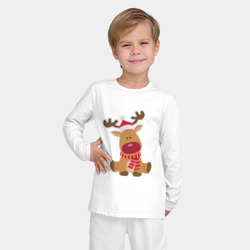 Детская пижама с лонгсливом хлопок Милый олень - фото 2