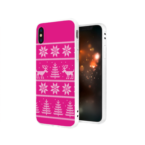 Чехол для Apple iPhone X силиконовый матовый Олени в горах Фото 01 Чехол для Apple iPhone X силиконовый матовый Олени в горах Фото 01