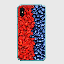 Чехол для iPhone XS Max матовый Ягодка