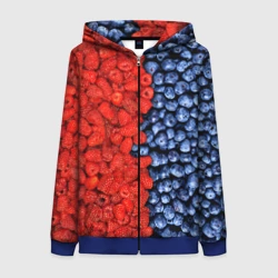 Женская толстовка 3D на молнии Ягодка
