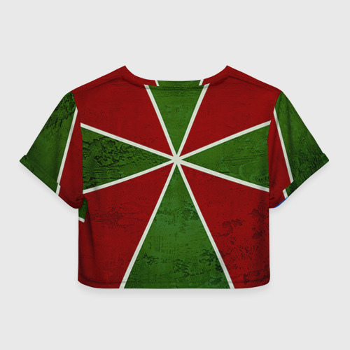 Женская футболка Crop-top 3D Пограничные войска, цвет 3D печать - фото 2