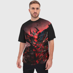 Мужская футболка oversize 3D Shadow Fiend - фото 2