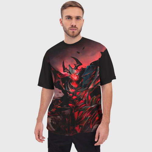 Мужская футболка oversize 3D Shadow Fiend, цвет 3D печать - фото 3