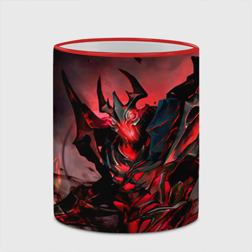 Кружка с полной запечаткой Shadow Fiend, цвет Кант красный - фото 4