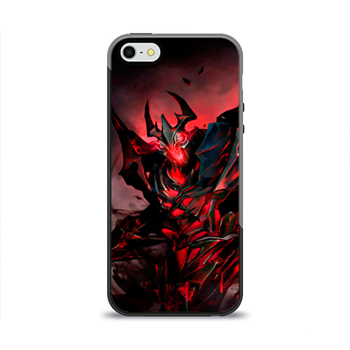 Чехол для Apple iPhone 5/5S силиконовый глянцевый Shadow Fiend Фото 01 Чехол для Apple iPhone 5/5S силиконовый глянцевый Shadow Fiend Фото 01