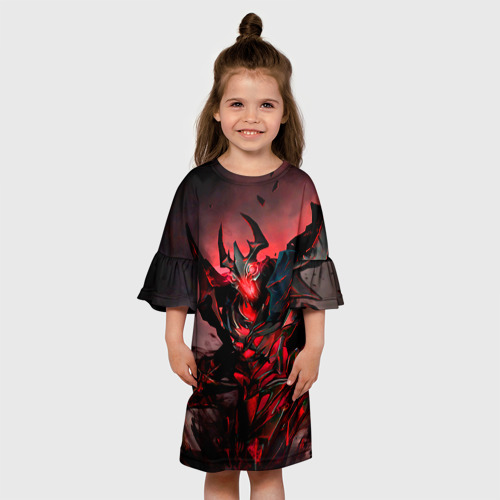 Детское платье 3D Shadow Fiend Фото 01 Детское платье 3D Shadow Fiend Фото 01