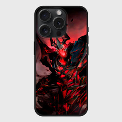 Чехол силиконовый для Apple iPhone 15 Pro матовый Shadow Fiend