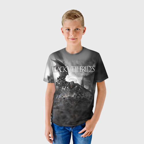 Детская футболка 3D Black Veil Brides, цвет 3D печать - фото 3