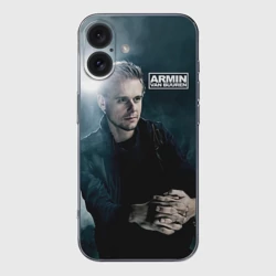 Чехол для iPhone 16 силиконовый с защитой камеры Armin Van Buuren