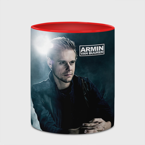 Кружка с полной запечаткой Armin Van Buuren, цвет белый + красный - фото 4