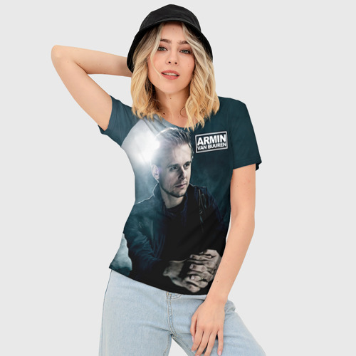 Женская футболка 3D Slim Armin Van Buuren, цвет 3D печать - фото 3