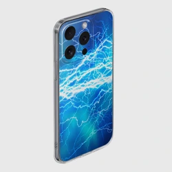 Чехол для iPhone 15 Pro Max силиконовый с защитой камеры Молния - фото 2