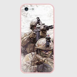 Чехол для iPhone 5/5S матовый ФСБ Альфа бойцы