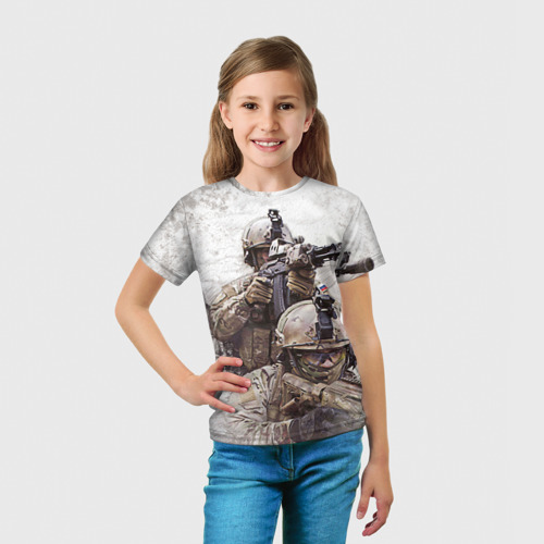 Детская футболка 3D ФСБ Альфа, цвет 3D печать - фото 5