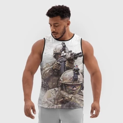 Мужская спортивная майка 3D ФСБ Альфа бойцы - фото 2