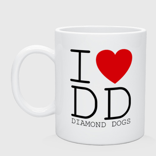 Кружка керамическая I <3 Diamond Dogs