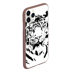 Чехол для iPhone 11 Pro Max матовый Тигр - фото 2
