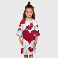 Детское платье 3D Сердца - фото 2