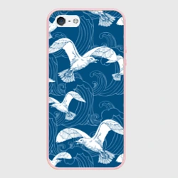 Чехол для iPhone 5/5S матовый Чайки