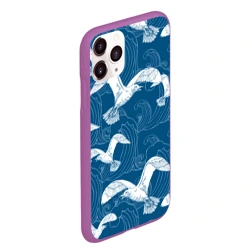 Чехол для iPhone 11 Pro Max матовый Чайки - фото 2