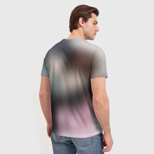 Мужская футболка 3D с принтом Бездомный бог, вид сзади #2