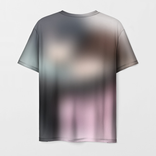 Мужская футболка 3D с принтом Бездомный бог, вид сзади #1
