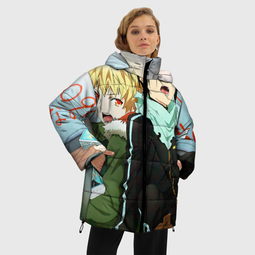 Женская зимняя куртка Oversize Ябоку и Юкинэ, цвет красный - фото 3