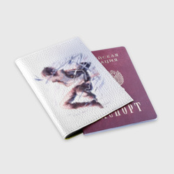 Обложка для паспорта матовая кожа Летающий Ябоку - фото 2