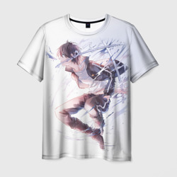 Мужская футболка 3D Летающий Ябоку